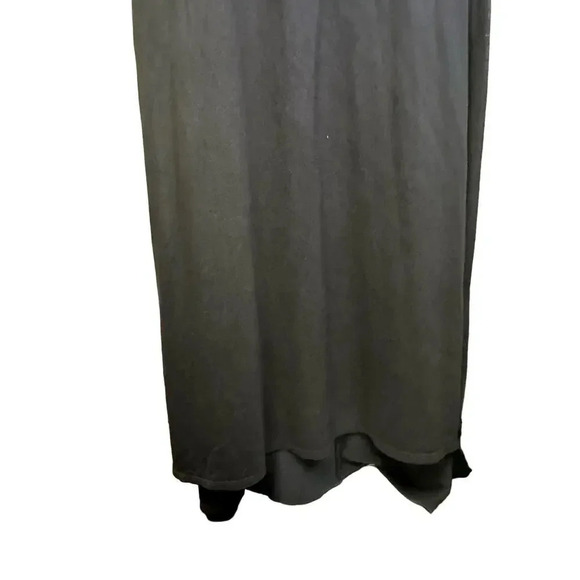 Go Couture Blouson Jersey Knit Navy Blue Maxi Dress Women's L NWOT - Picture 9 of 10